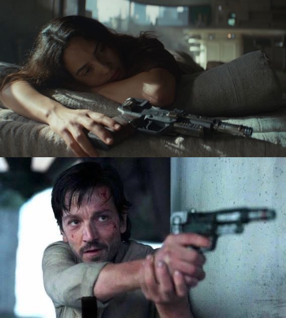 The pistol Cassian uses at the end of #RogueOne is.jpg
