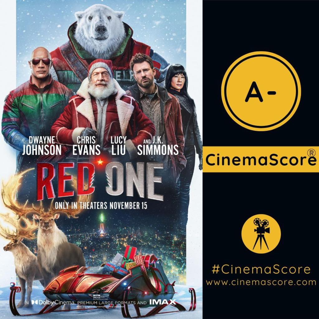 Red One earns an A-!! Did you catch this in theaters tonight Let us hear your thoughts in the comments below! #RedOne #RedO.jpg