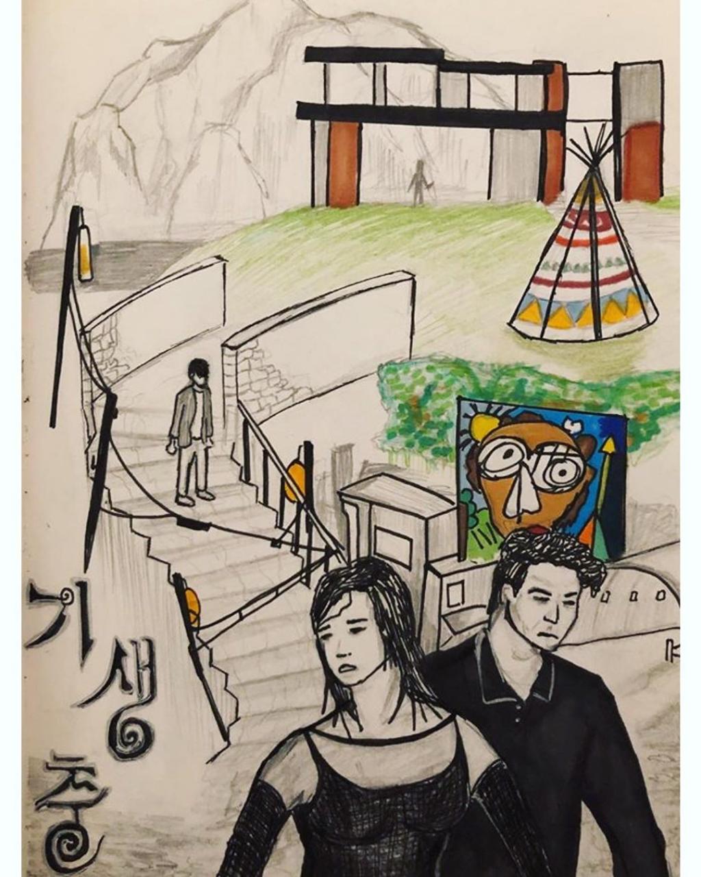 익스트림무비 - 오늘의 기생충 해외 팬포스터들 2차 - 변기위 기정 등