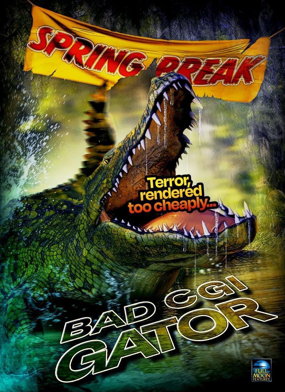 익스트림무비 BAD CGI GATOR 포스터 (악어영화)