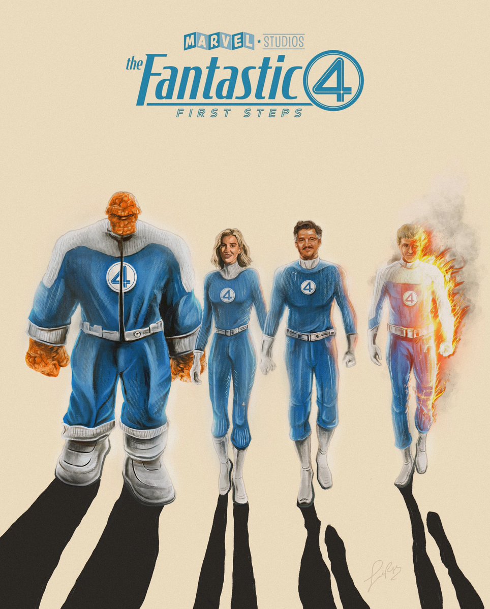 Gorgeous poster for The Fantastic Four by @JustRal.jpg