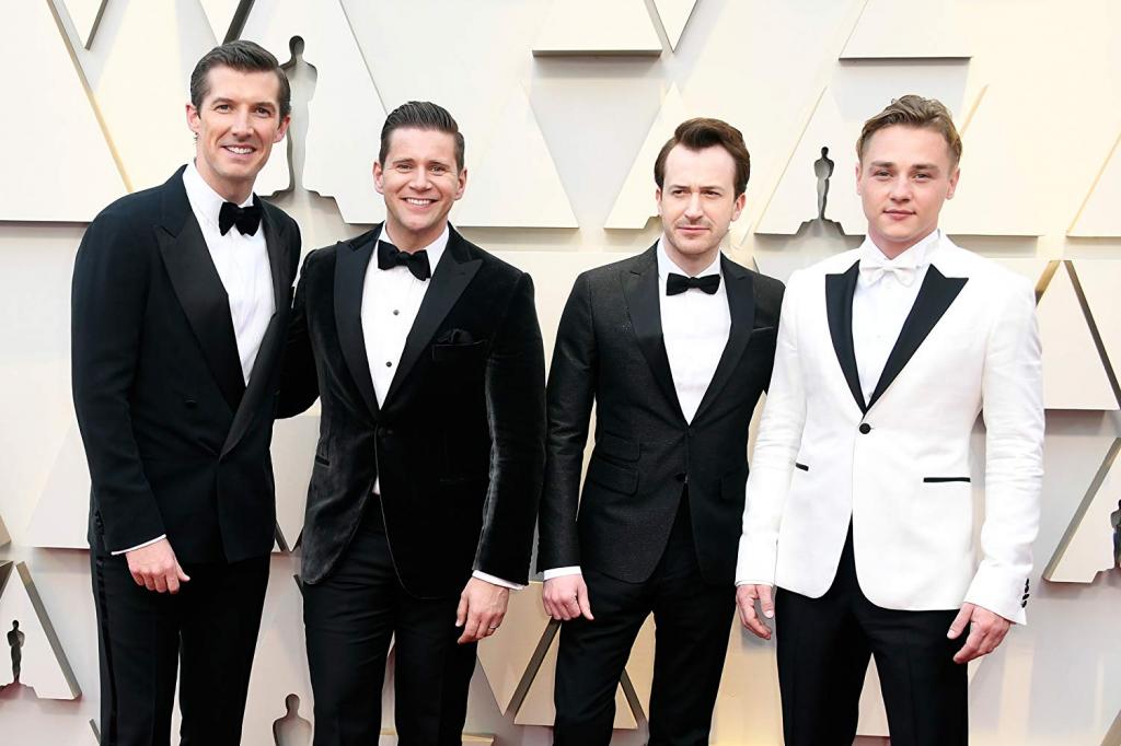 joseph mazzello, allen leech, gwilym lee, and ben hardy.jpg