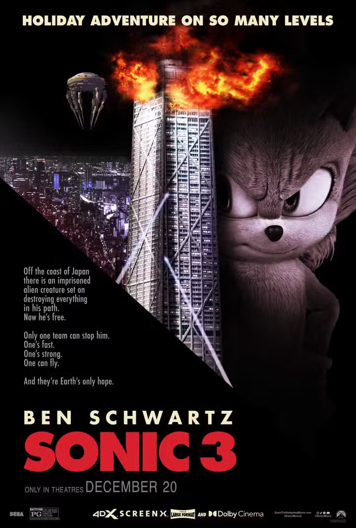 ‘Die Hard’ inspired poster for ‘SONIC 3’(Source_.jpg