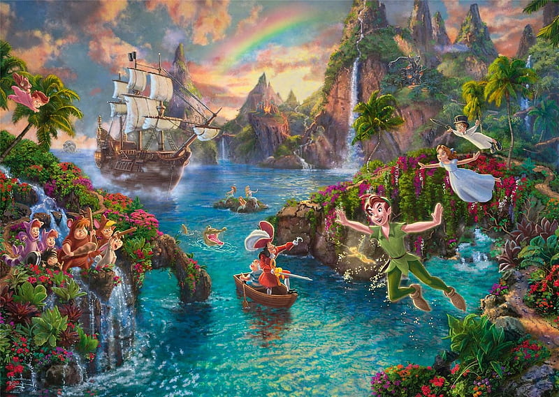 HD-wallpaper-peter-pan-art-fantasy-painting-pictura-thomas-kinkade-fairy-disney-ship.jpg