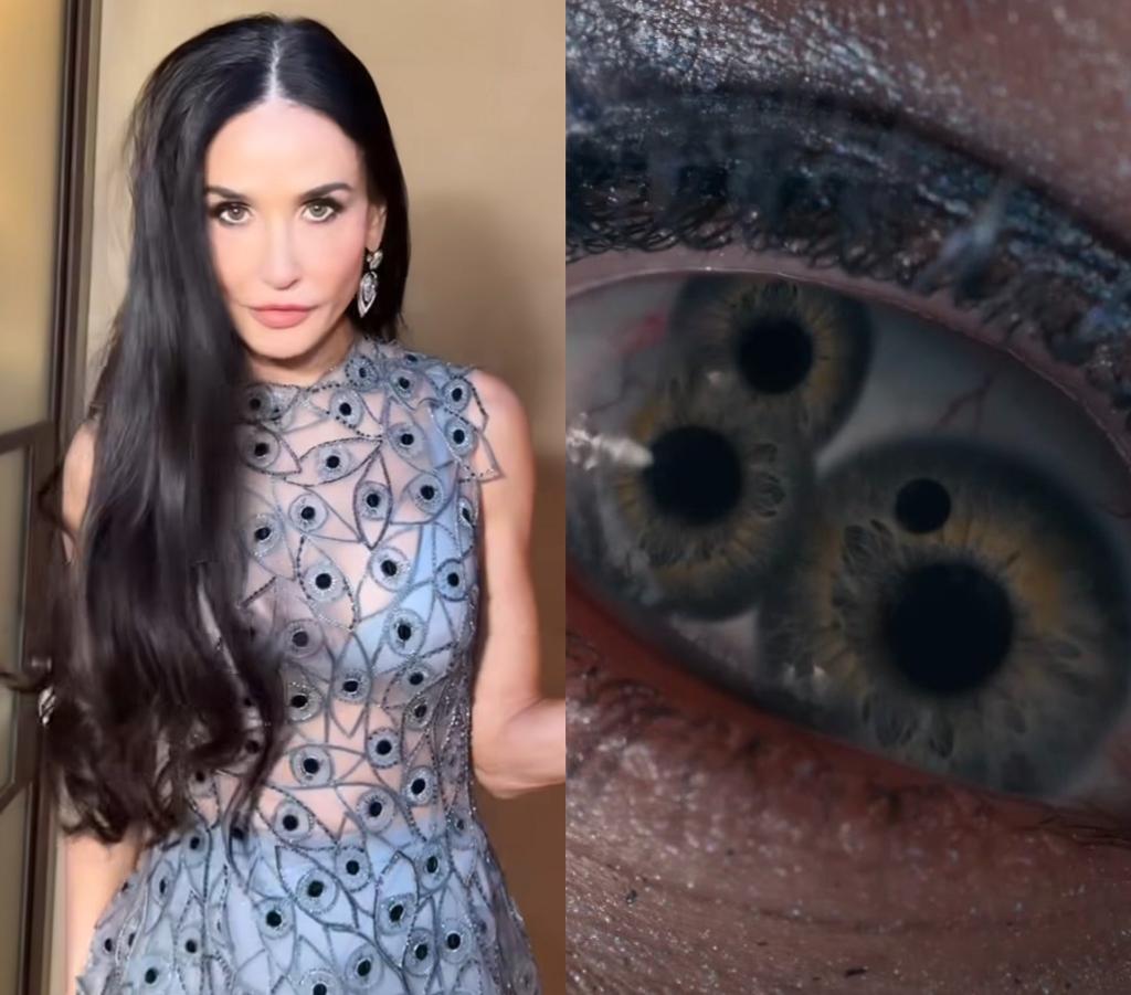 Demi Moore’s dress referenced ‘THE SUBSTANCE’ at t.jpg