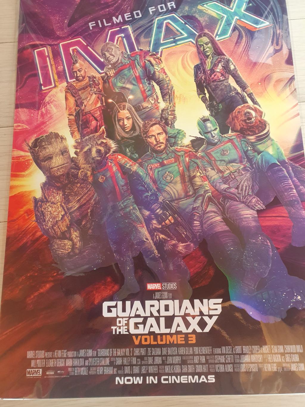 익스트림무비 - 대전cgv 가오갤3 imax포스터 1회차 수령