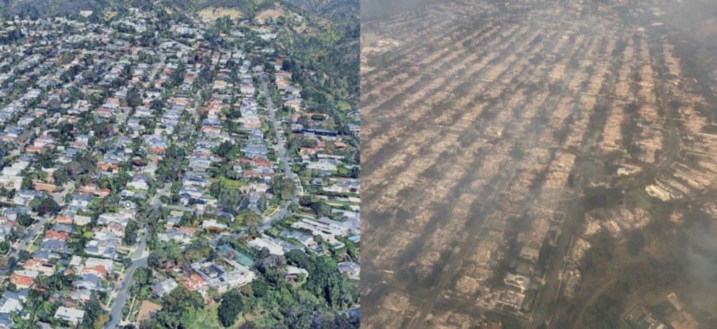 Palisades in LA before and after fires????.jpg