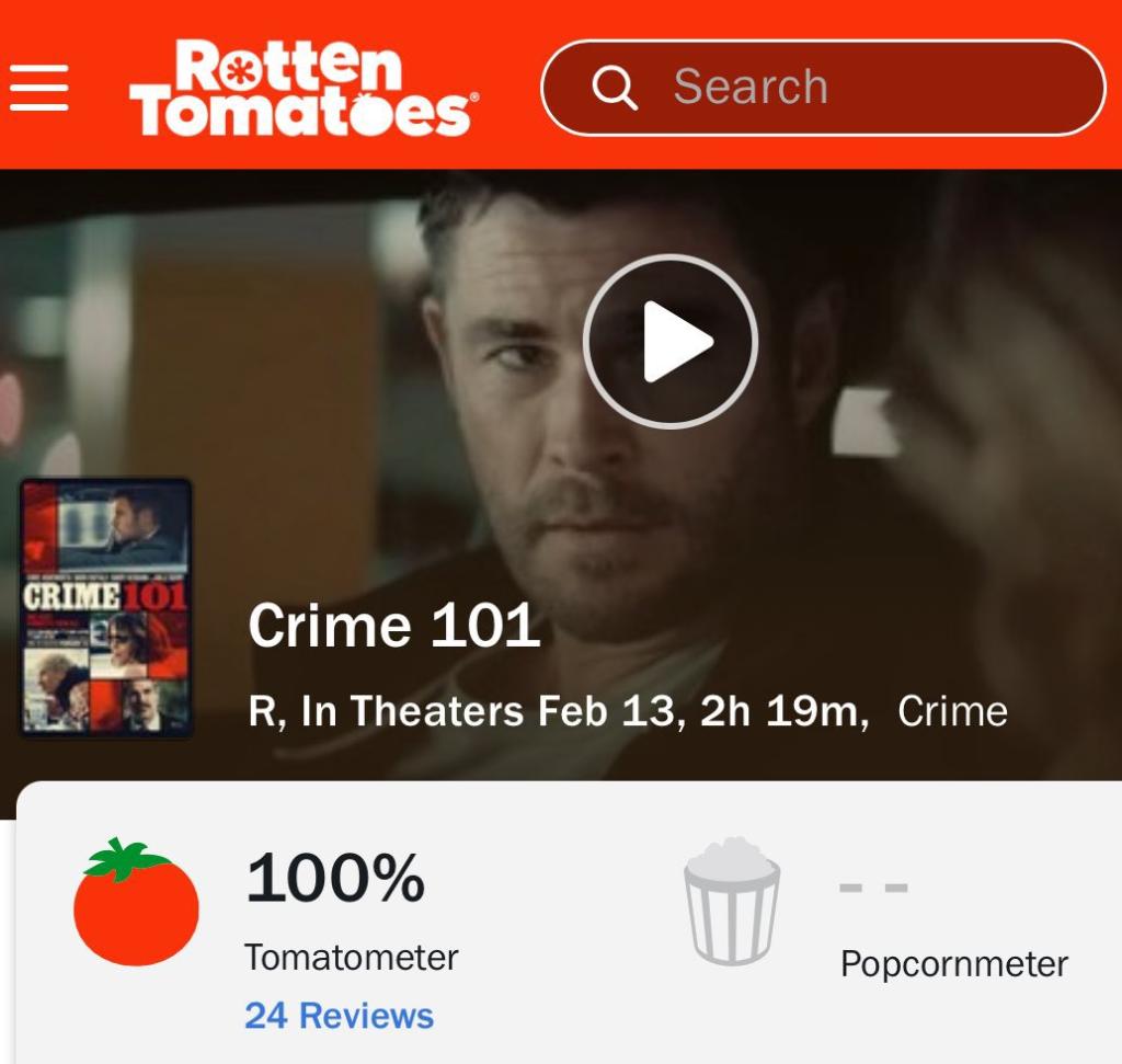 ‘CRIME 101’ debuts with 100_ on Rotten Tomatoes, t (1).jpg