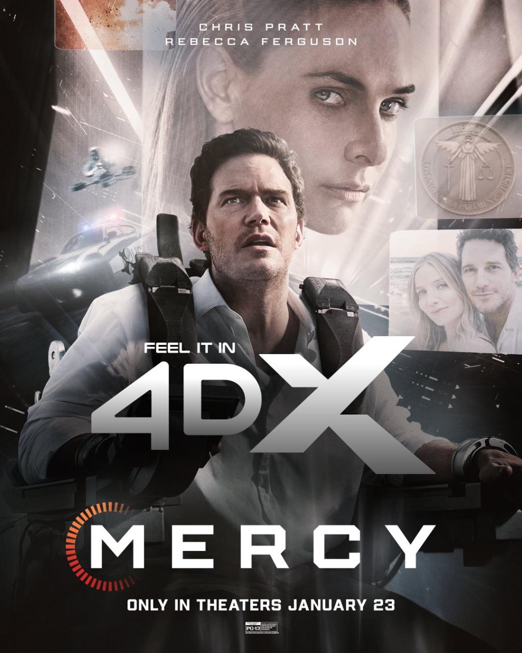 익스트림무비 - 크리스 프랫 & 레베카 퍼거슨 '머시' 4DX 포스터