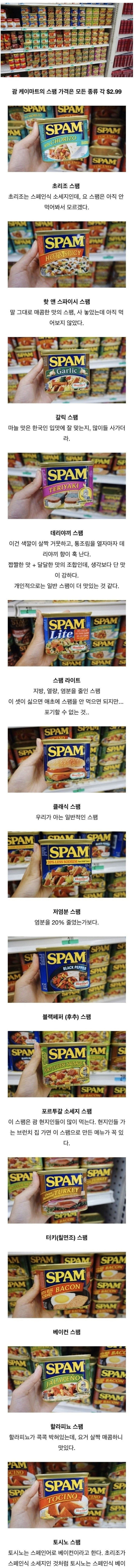 한국인들은 모르는 스팸의 종류.jpg