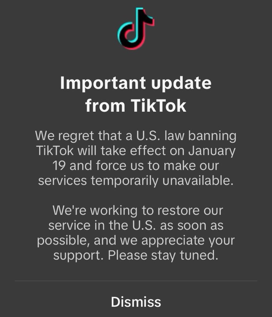 TikTok is now warning users that it’s going offlin.jpg