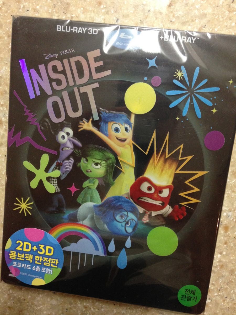 익스트림무비 - [ 인사이드 아웃 ] 2D+3D 스틸북 까보기